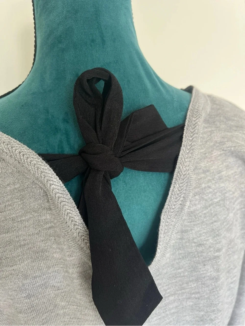 Promod Light Grey V-Neck Sweater